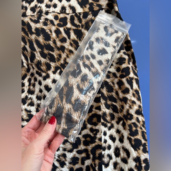 Talbots Women's Brown and Black Animal Print Skirt - Picture 3 of 4